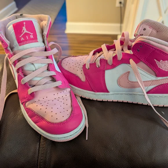 Jordan Shoes Jordan Pink And White Sneakers Poshmark